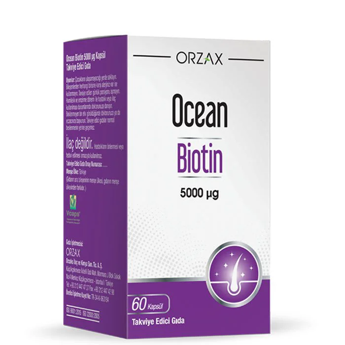 Ocean Biotin 5000mcg 60 Kapsül Fiyatı, Yorumları ve Özellikleri