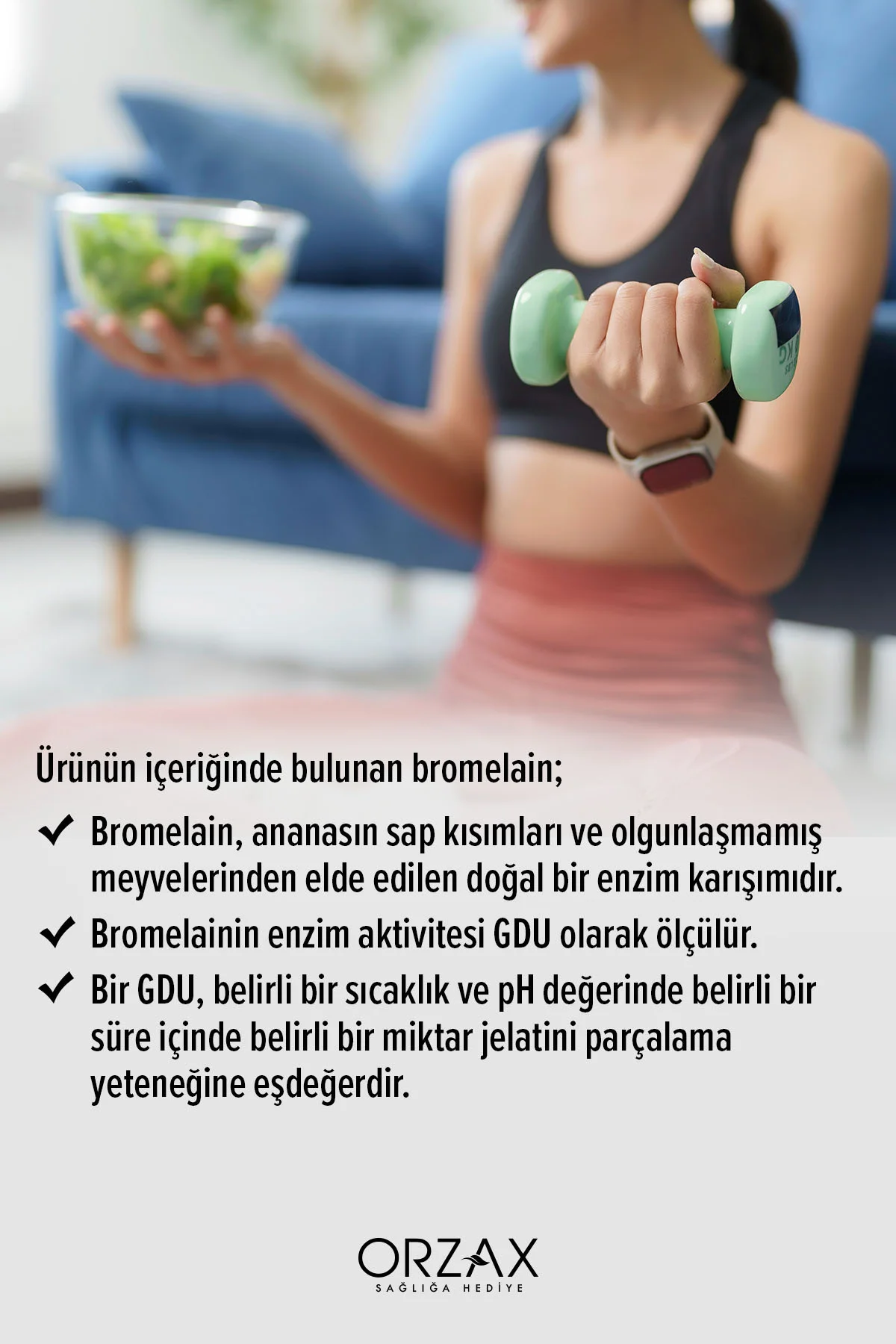 Ocean Bromelain 500 Mg 2400 GDU /g Takviye Edici Gıda 60 Kapsül