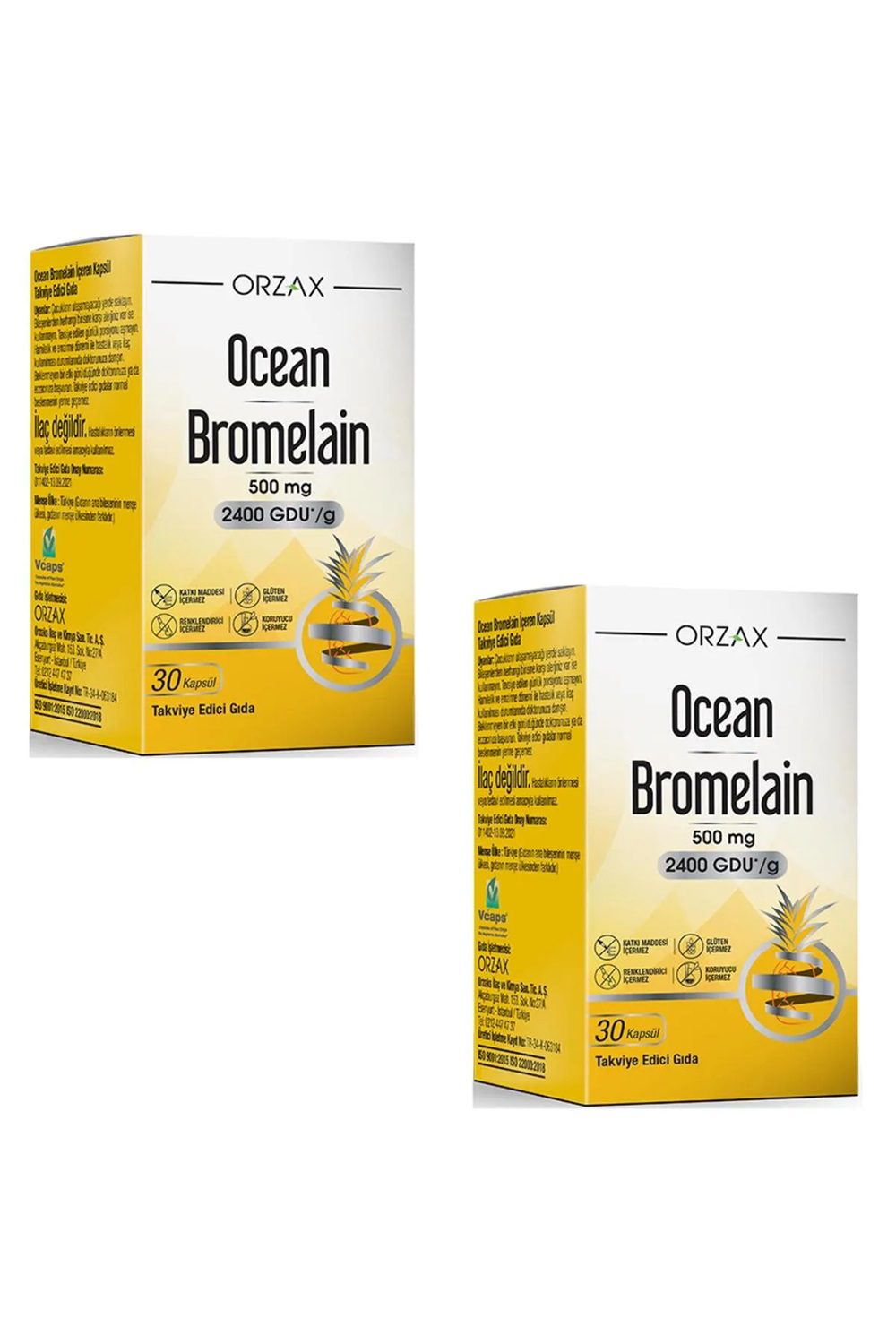 Ocean Bromelain 30 Kapsül x 2 Adet