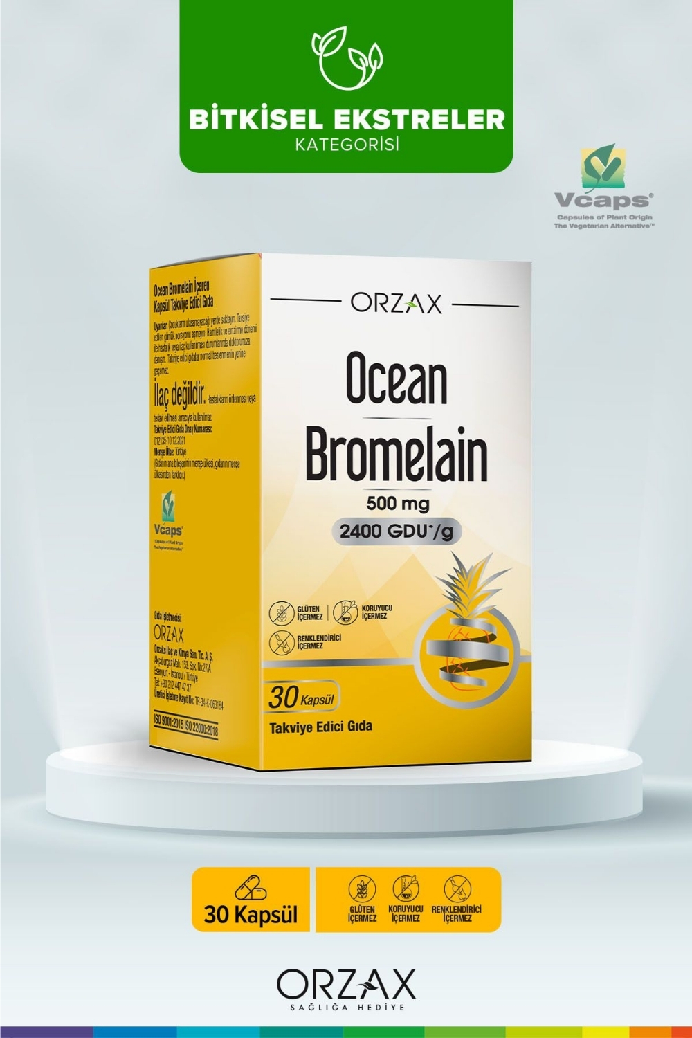 Ocean Bromelain 30 Kapsül
