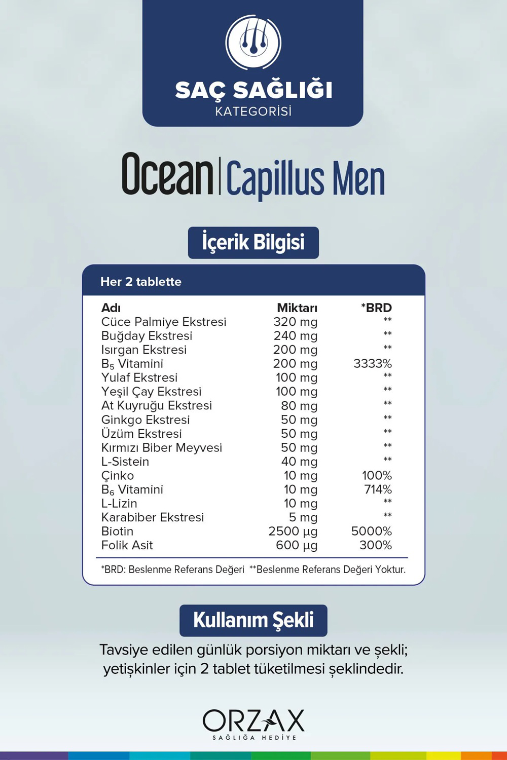 Ocean Capillus Men 60 Tablet