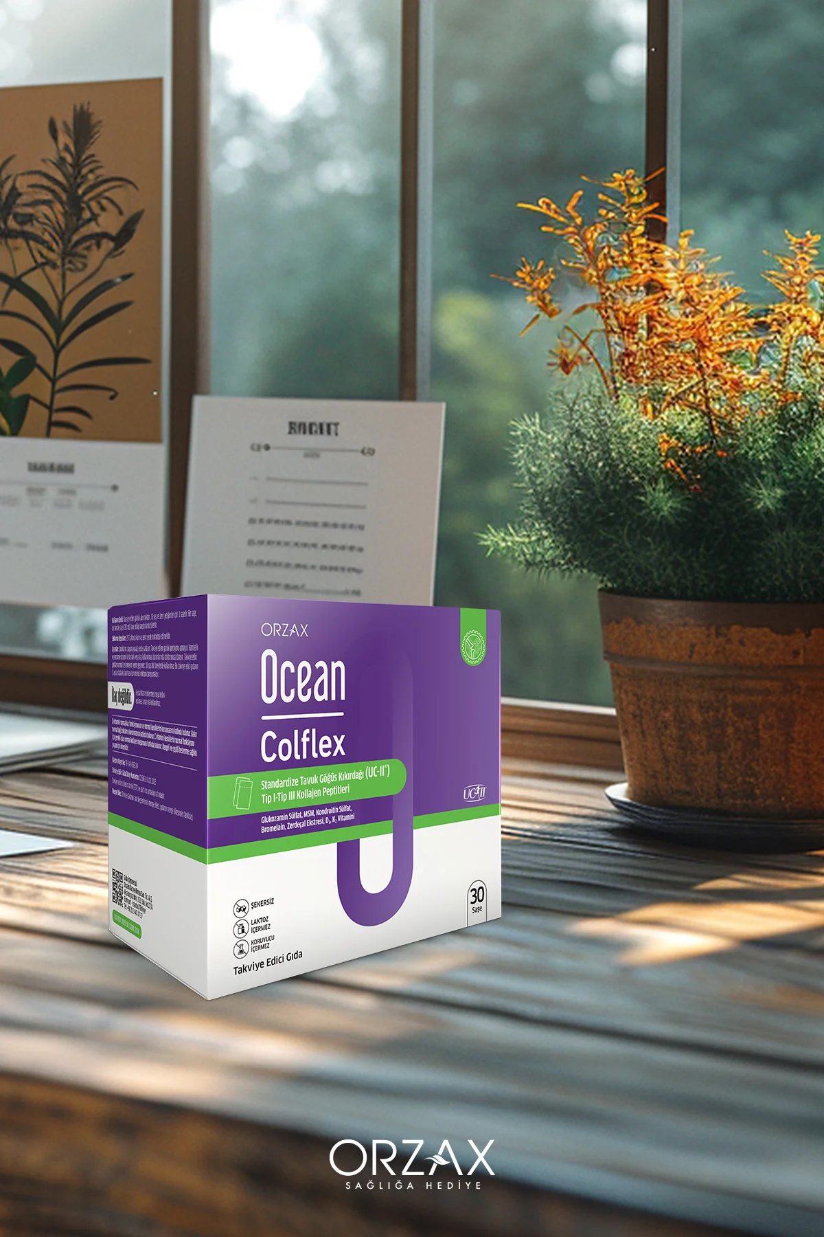 Ocean Colflex Standardize Tavuk Göğsü Kıkırdağı ( UC-II ) 30 Saşe