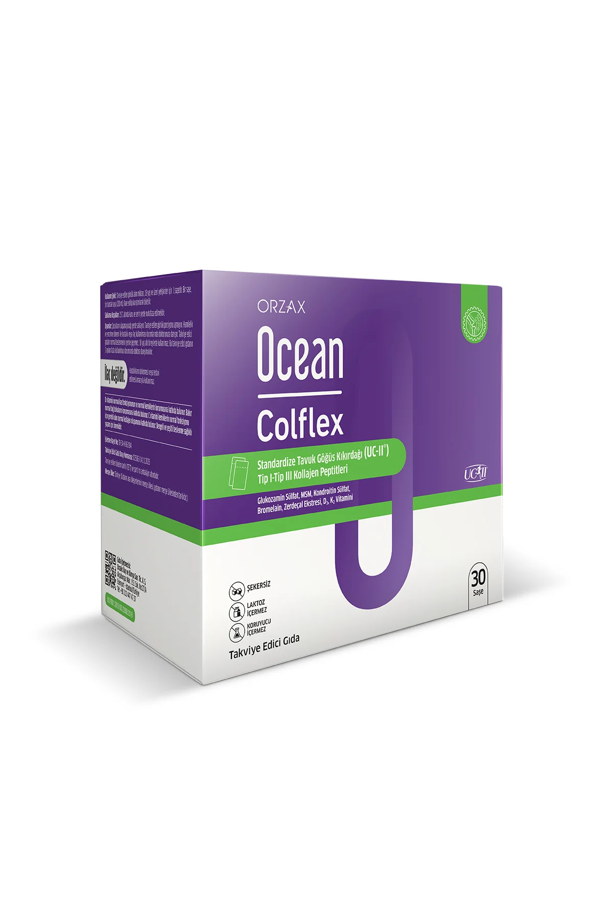 Ocean Colflex Standardize Tavuk Göğsü Kıkırdağı ( UC-II ) 30 Saşe