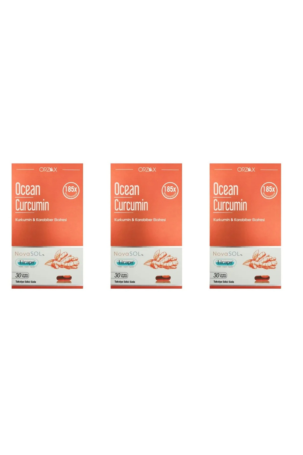 Ocean Curcumin 30 Kapsül X 3 Adet Ocean Curcumin 30 Kapsül X 3 Adet