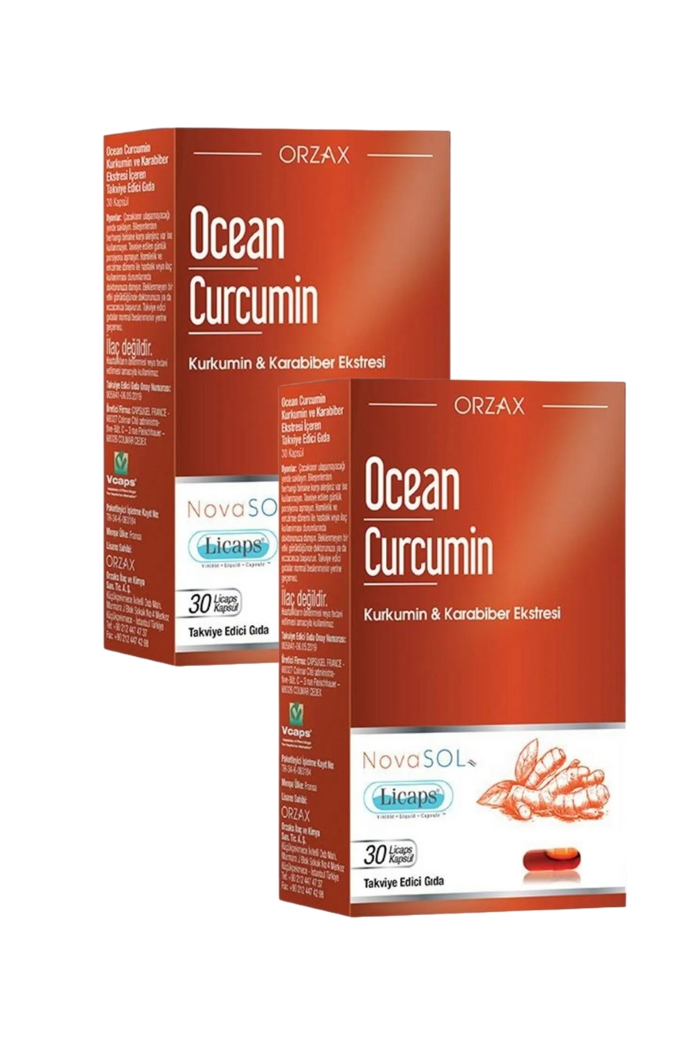 Ocean Curcumin 30 Kapsül X 2 Adet Ocean Curcumin 30 Kapsül X 2 Adet