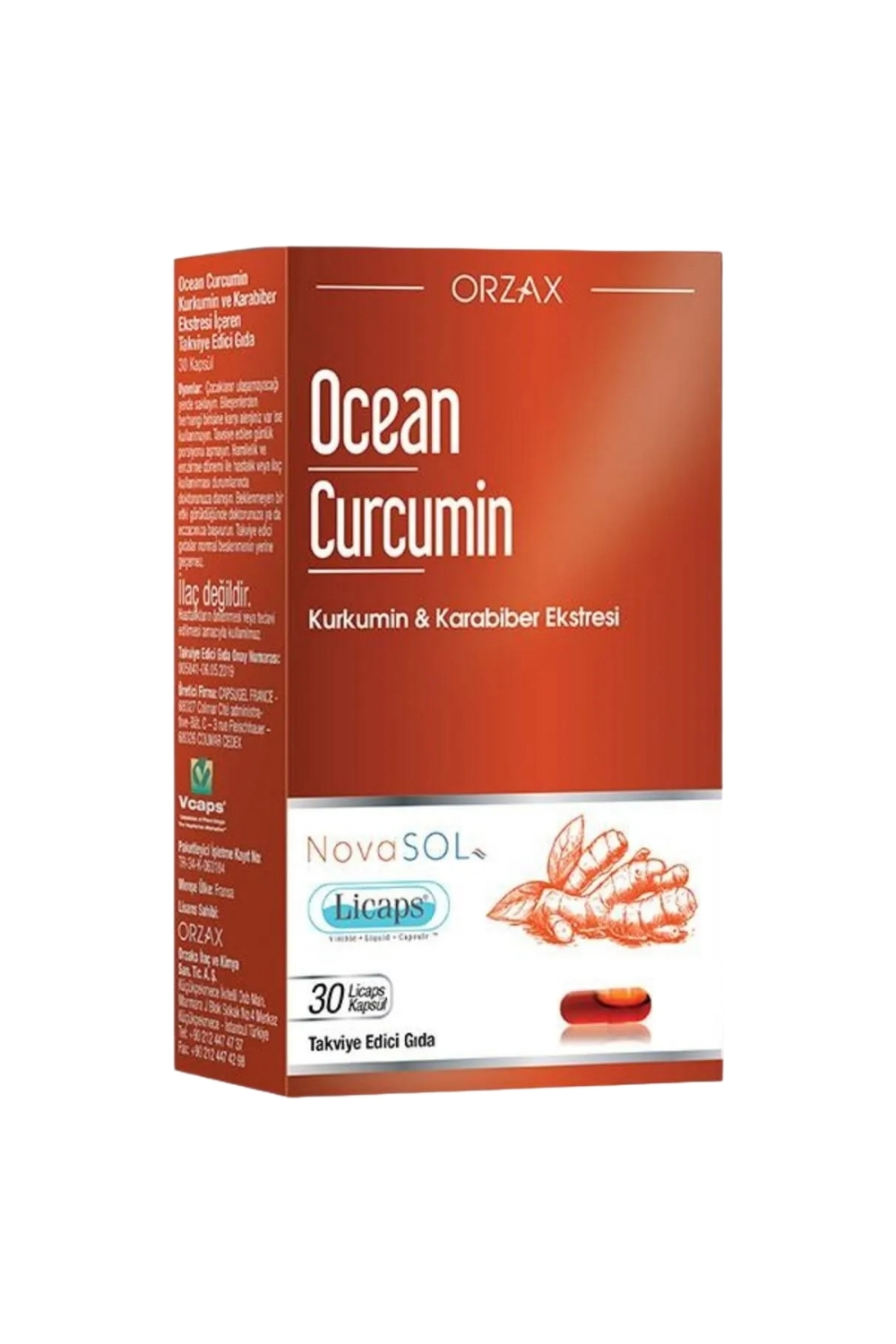 Ocean Curcumin 30 Kapsül X 3 Adet Ocean Curcumin 30 Kapsül X 3 Adet
