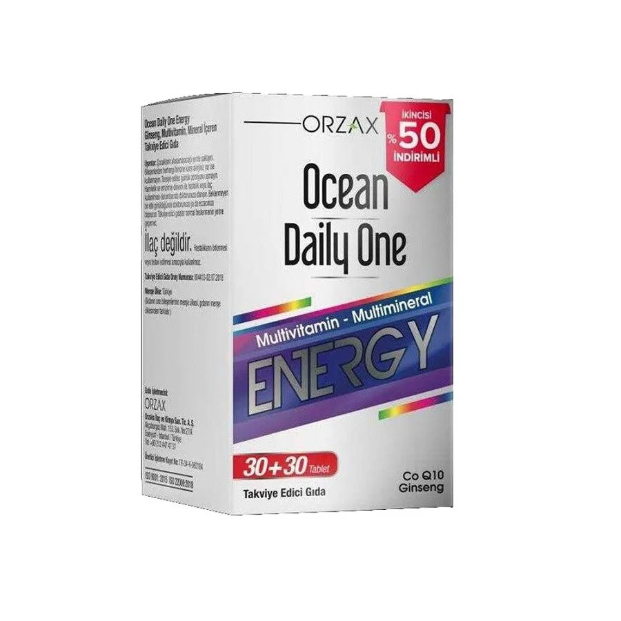 Ocean Daily One Energy 30+30 Tablet Ocean Daily One Energy 30+30 Tablet Fiyatı, Yorumları ve Özellikleri