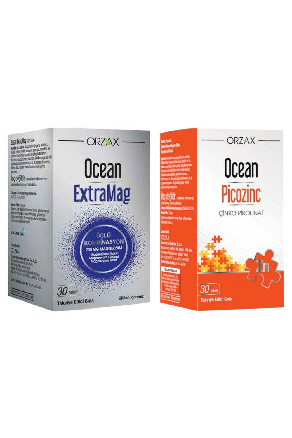 Ocean Extramag 30 Tablet + Ocean Picozinc 30 Tablet