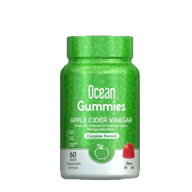 Ocean Gummies Apple Cider Vinegar 60 Çiğneme Form Fiyatı, Yorumları ve Özellikleri