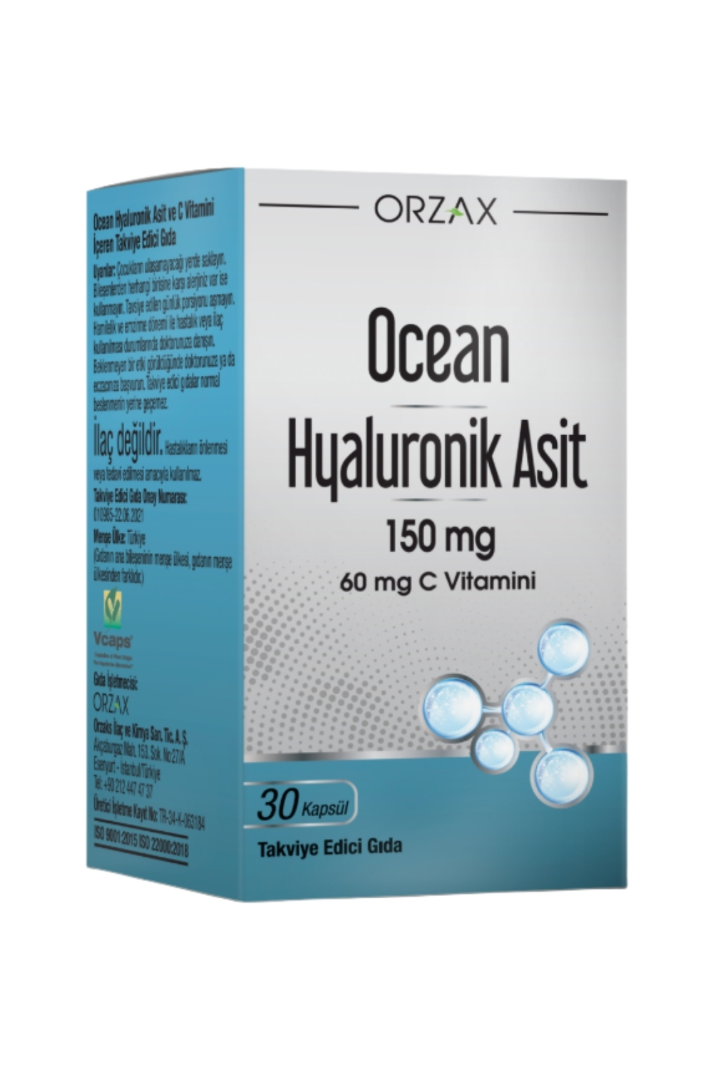 Ocean Hyaluronik Asit 150 Mg 30 Kapsül