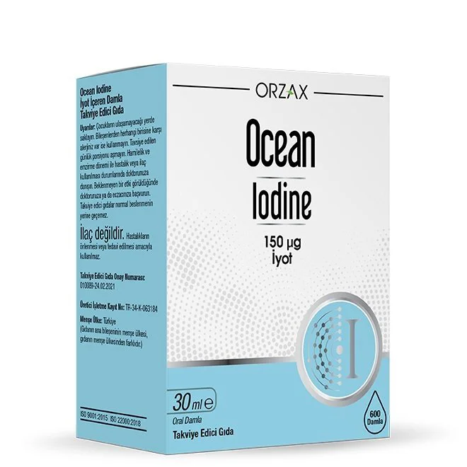 Ocean Iodine - Iyot 150 mcg Damla 30ml Fiyatı, Yorumları ve Özellikleri