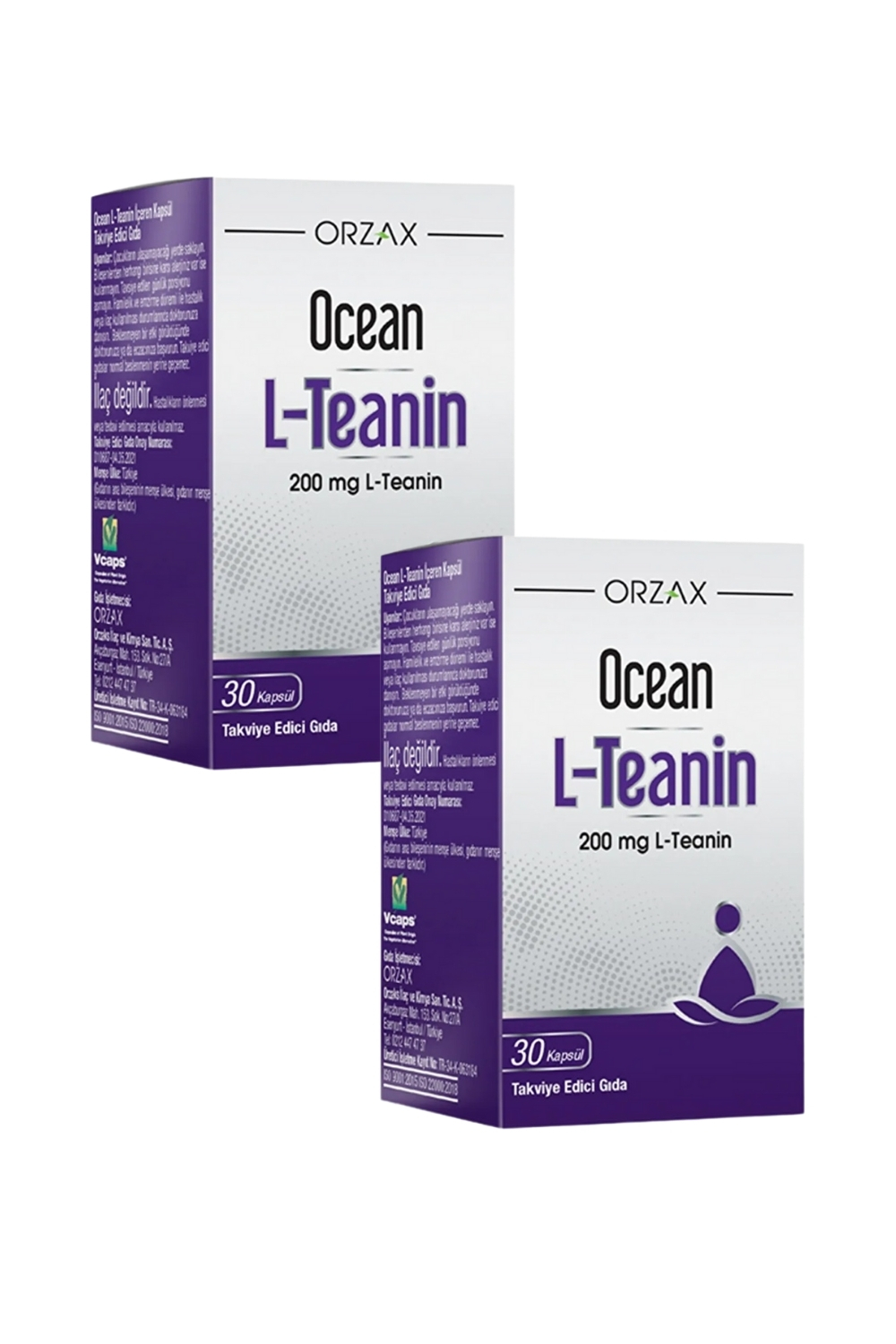 Ocean L-Teanin 200 Mg 30 Kapsül x 2 Adet