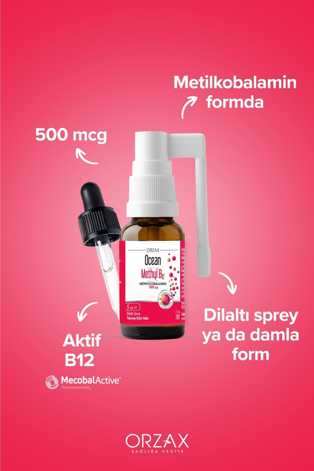 Ocean Methyl B12 500 mcg Sprey 5 ml