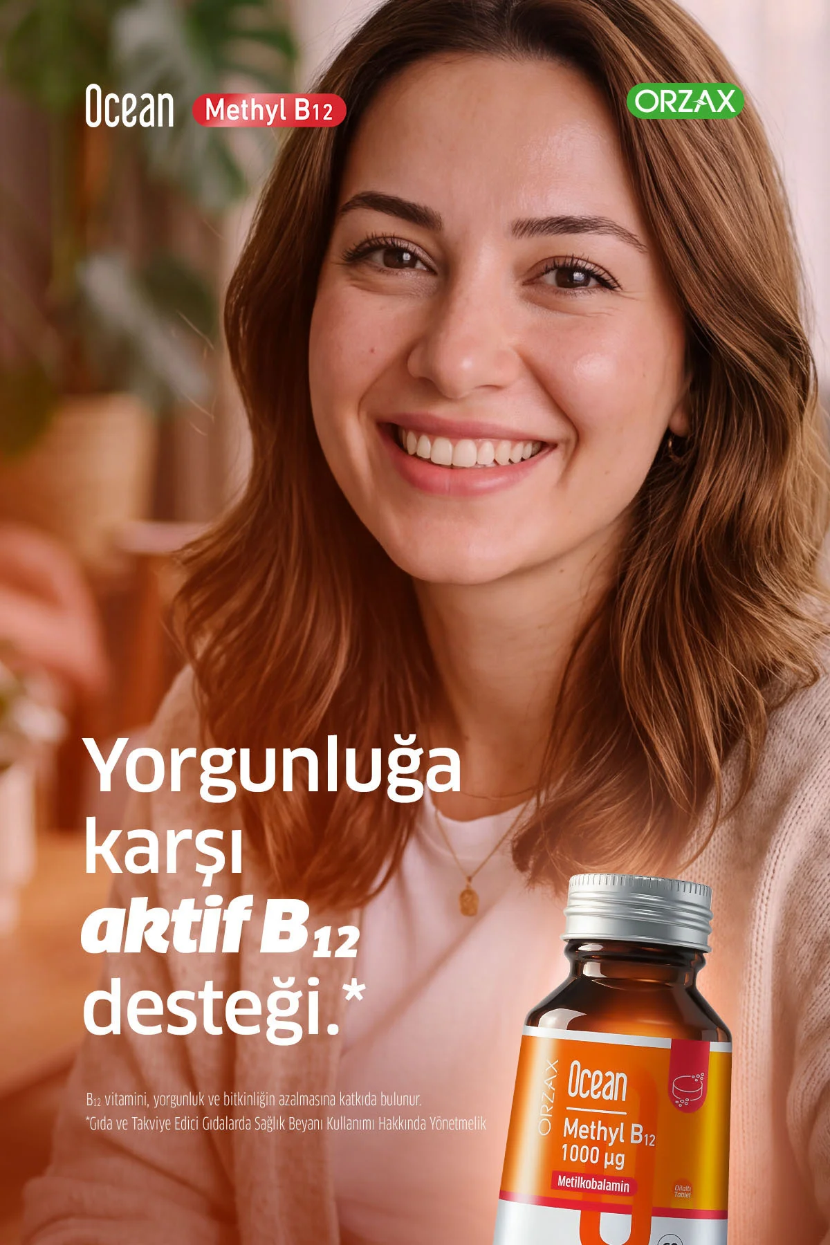 Ocean Methyl B12 Metil B12 1000 µg Dilaltı Tablet Takviye Edici Gıda - Görsel 6