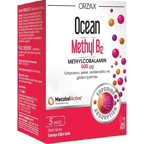 Ocean Methyl B12 500 Mcg Sprey 5 Ml