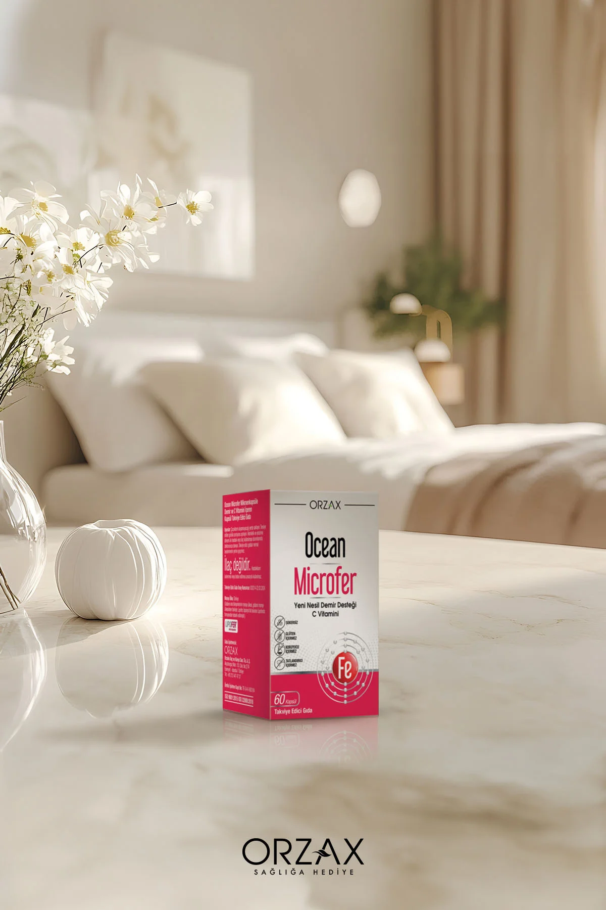 Ocean Microfer Demir ve C Vitamini 60 Kapsül