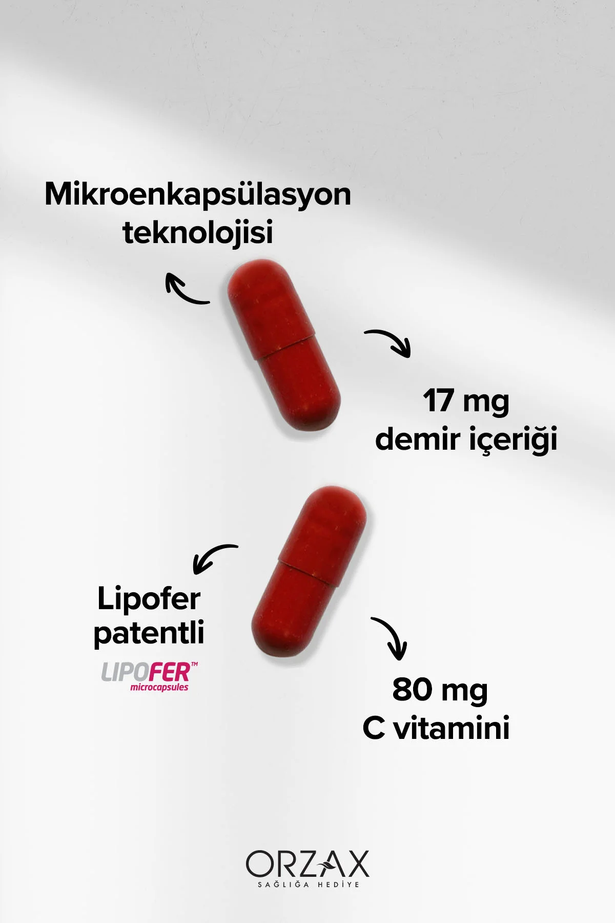 Ocean Microfer Demir ve C Vitamini 60 Kapsül