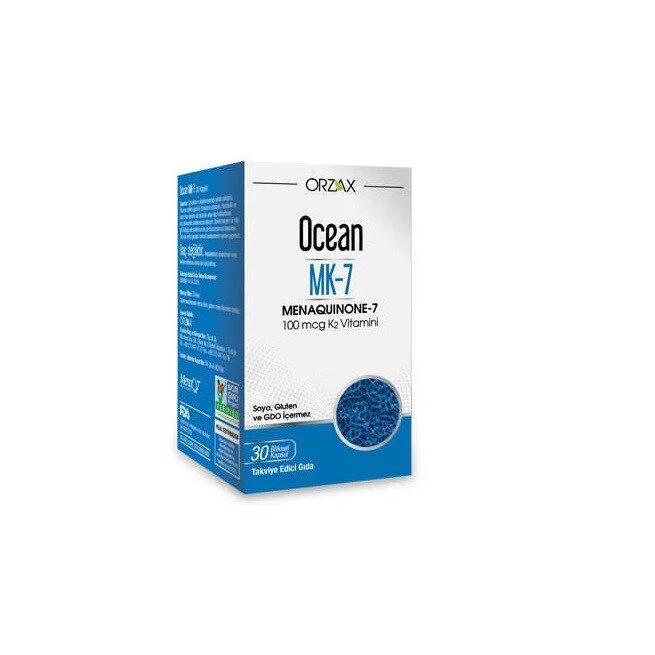 Ocean MK-7 / Menaquinone / Vitamin K2  30 Kapsül Fiyatı, Yorumları ve Özellikleri