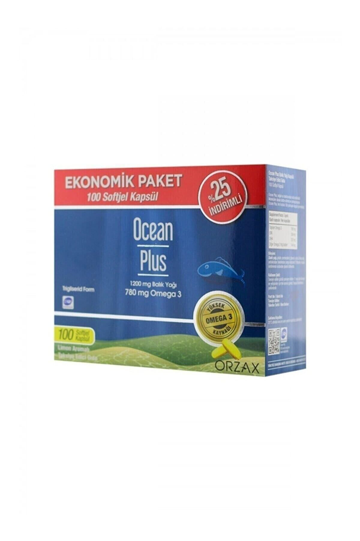 Ocean Plus 1200 Mg Balık Yağı 100 Softjel Kapsül