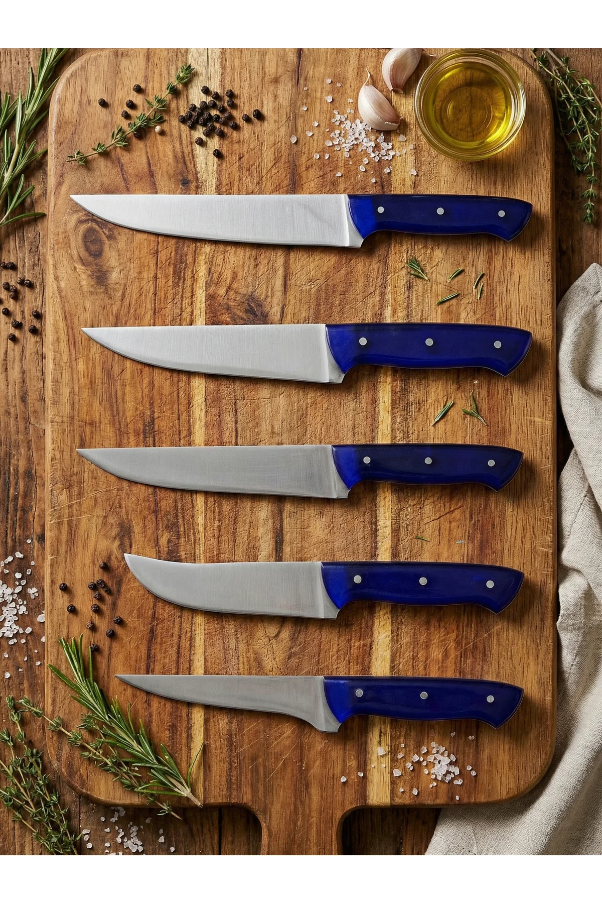 Ocean Pro Mavi Saplı Profesyonel Set