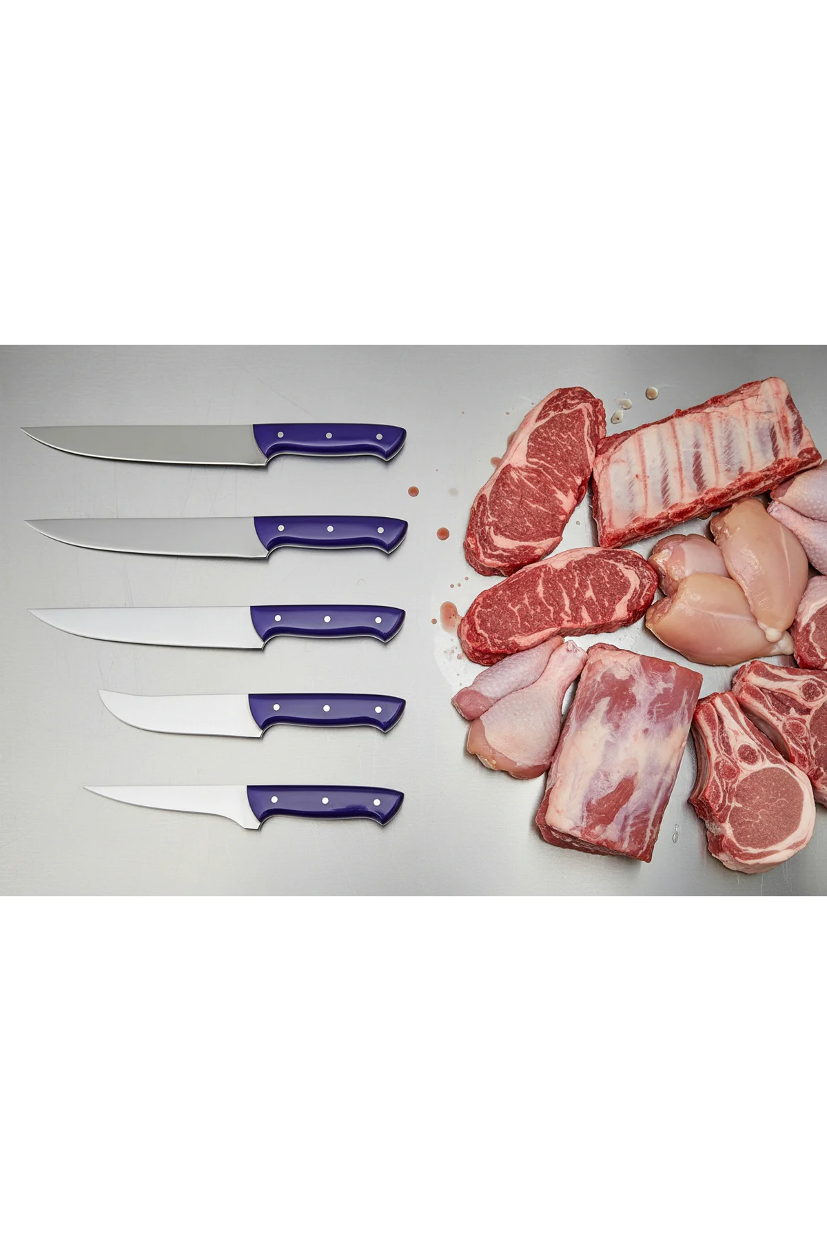 Ocean Pro Mavi Saplı Profesyonel Set