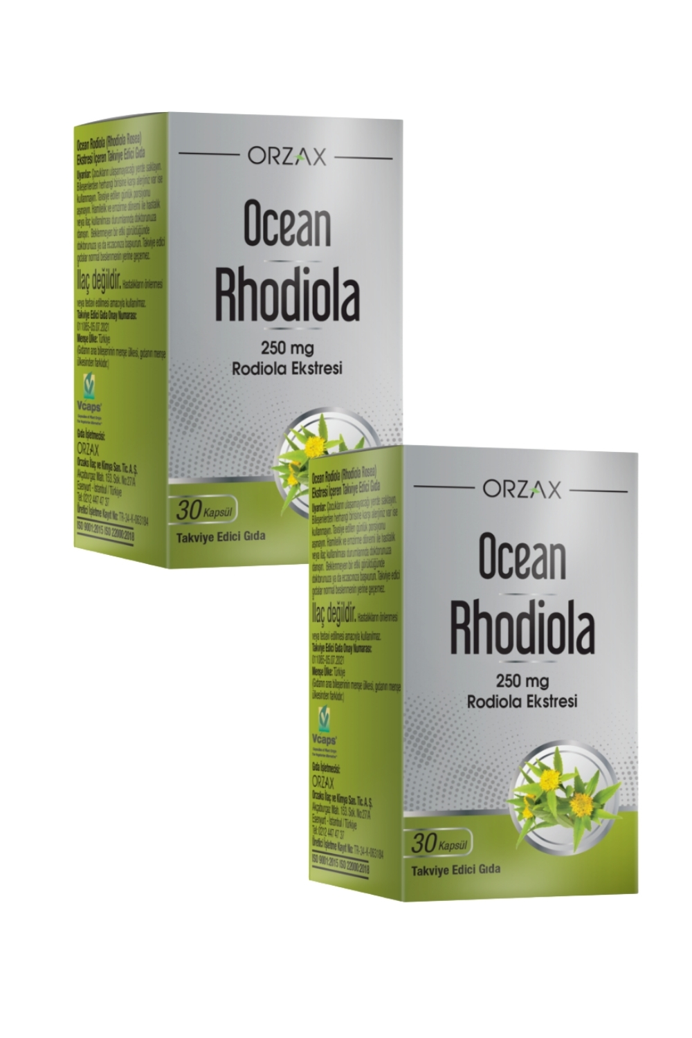 Ocean Rhodiola 250 Mg 30 Kapsül x 2 Adet