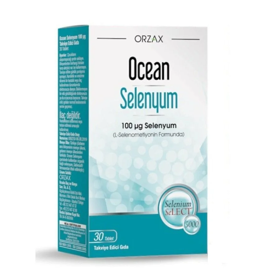 Ocean Selenyum 100mcg 30 Tablet Fiyatı, Yorumları ve Özellikleri