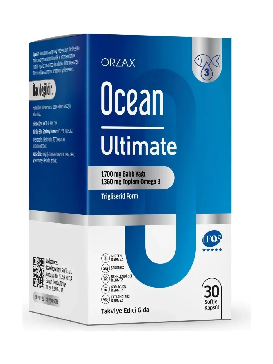 Ocean Ultimate Omega 3 30 Kapsül Fiyatı, Yorumları ve Özellikleri