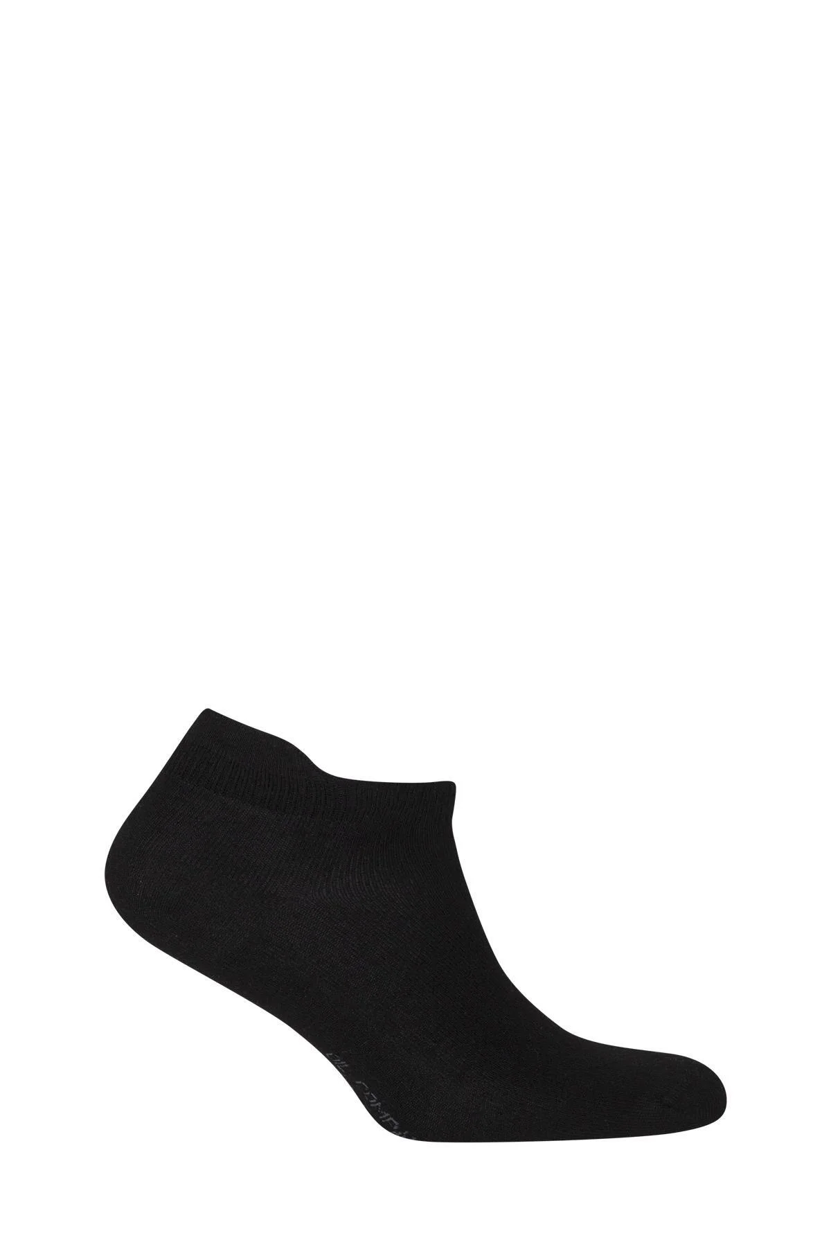OCS006 Bambu Siyah Patik Çorap Nefes Alabilen İnce ve Hafif Unisex Çorap