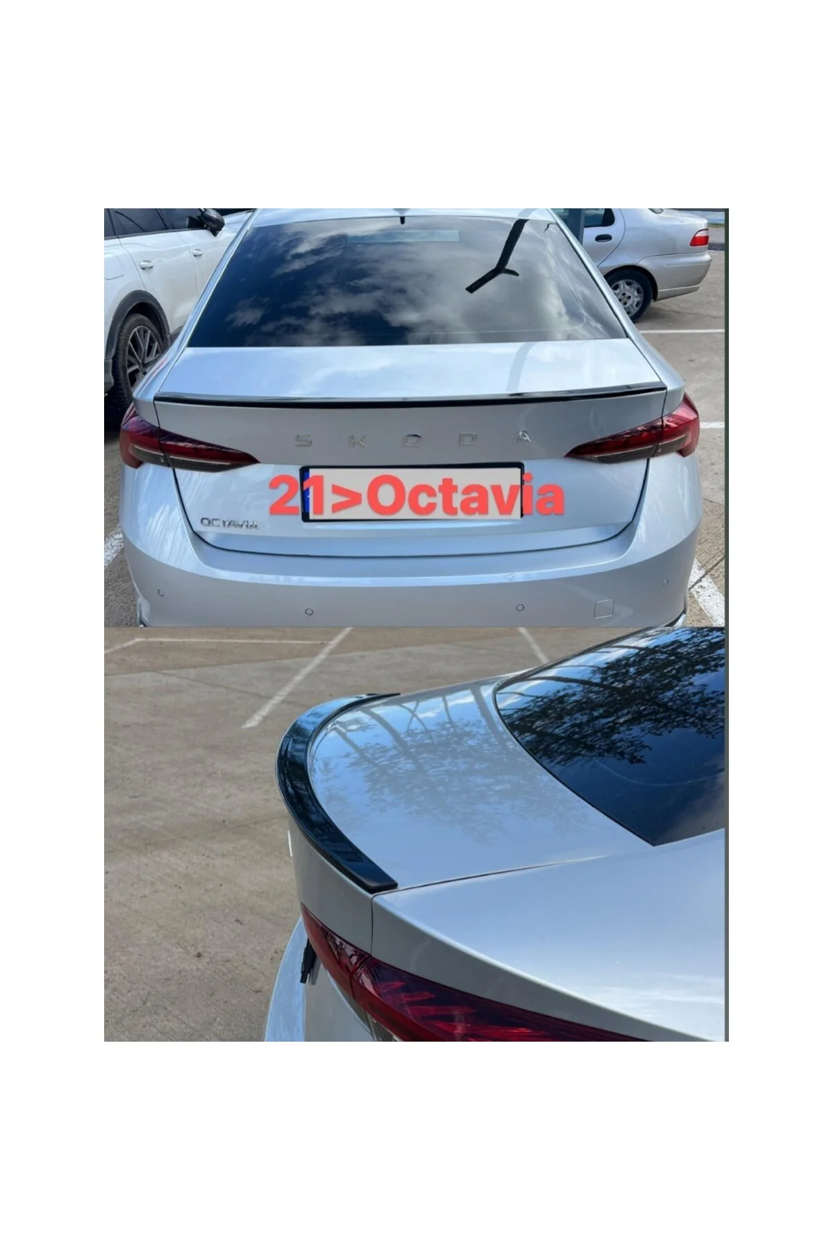 OCTAVİA 2021- MODEL ASTARLI PLASTİK SPOİLER