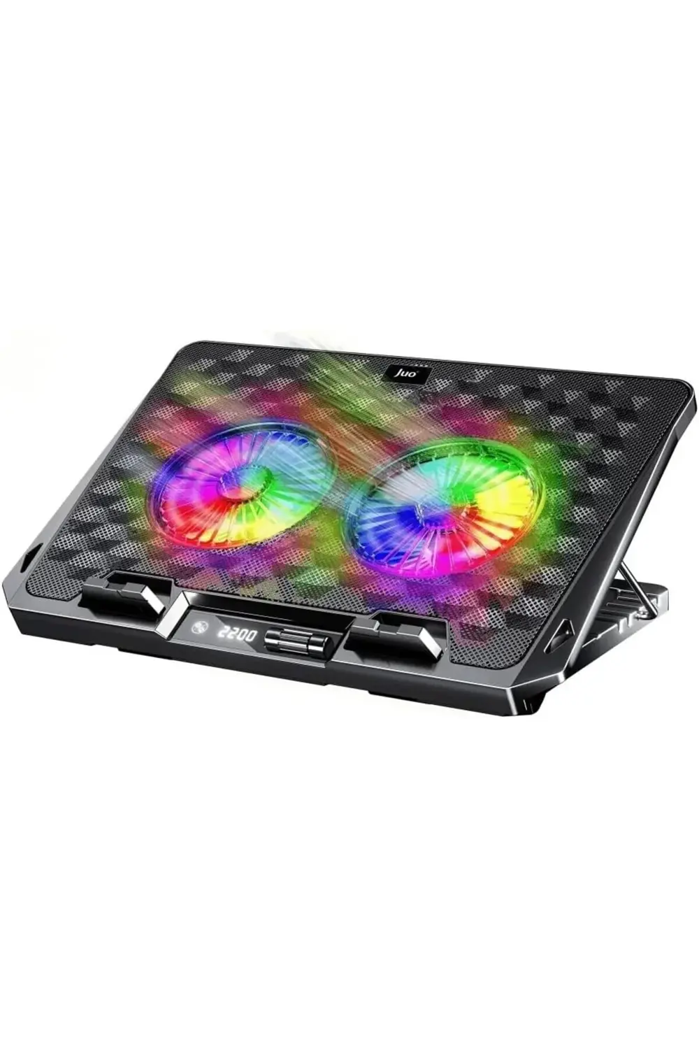 Odin RGB Işıklı Gaming 2200RPM Çift Fan LED Laptop Soğutucu 11852
