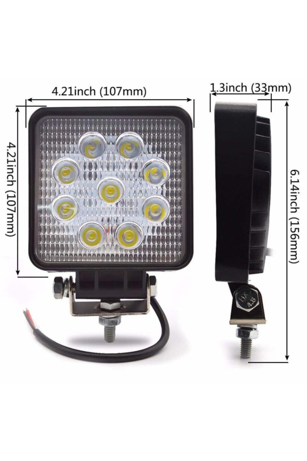 Off Road Çalışma ve Sis Lambası 10 Adet 9 Led 12 / 24 v