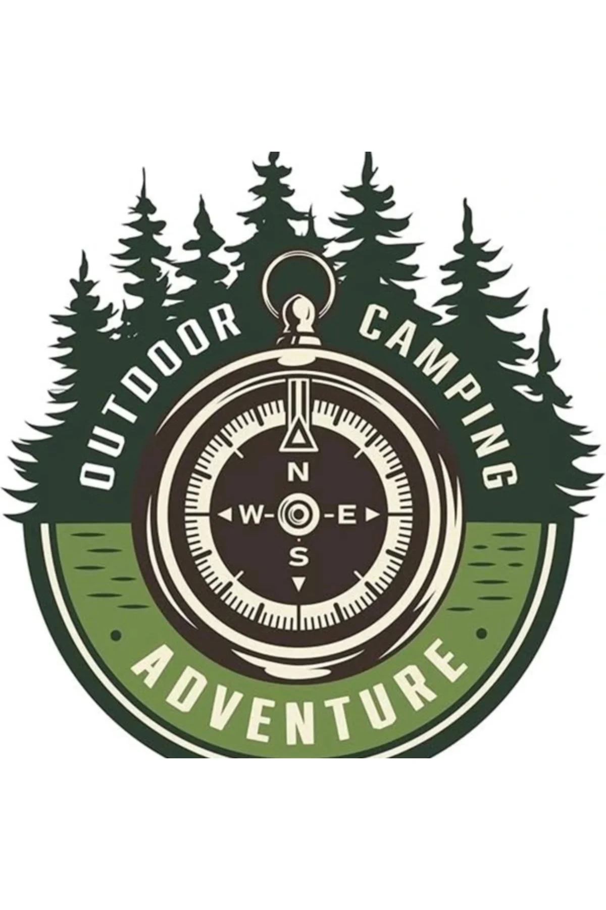 Off Road Camping Adventure Sticker Pusula 10 x 9 cm