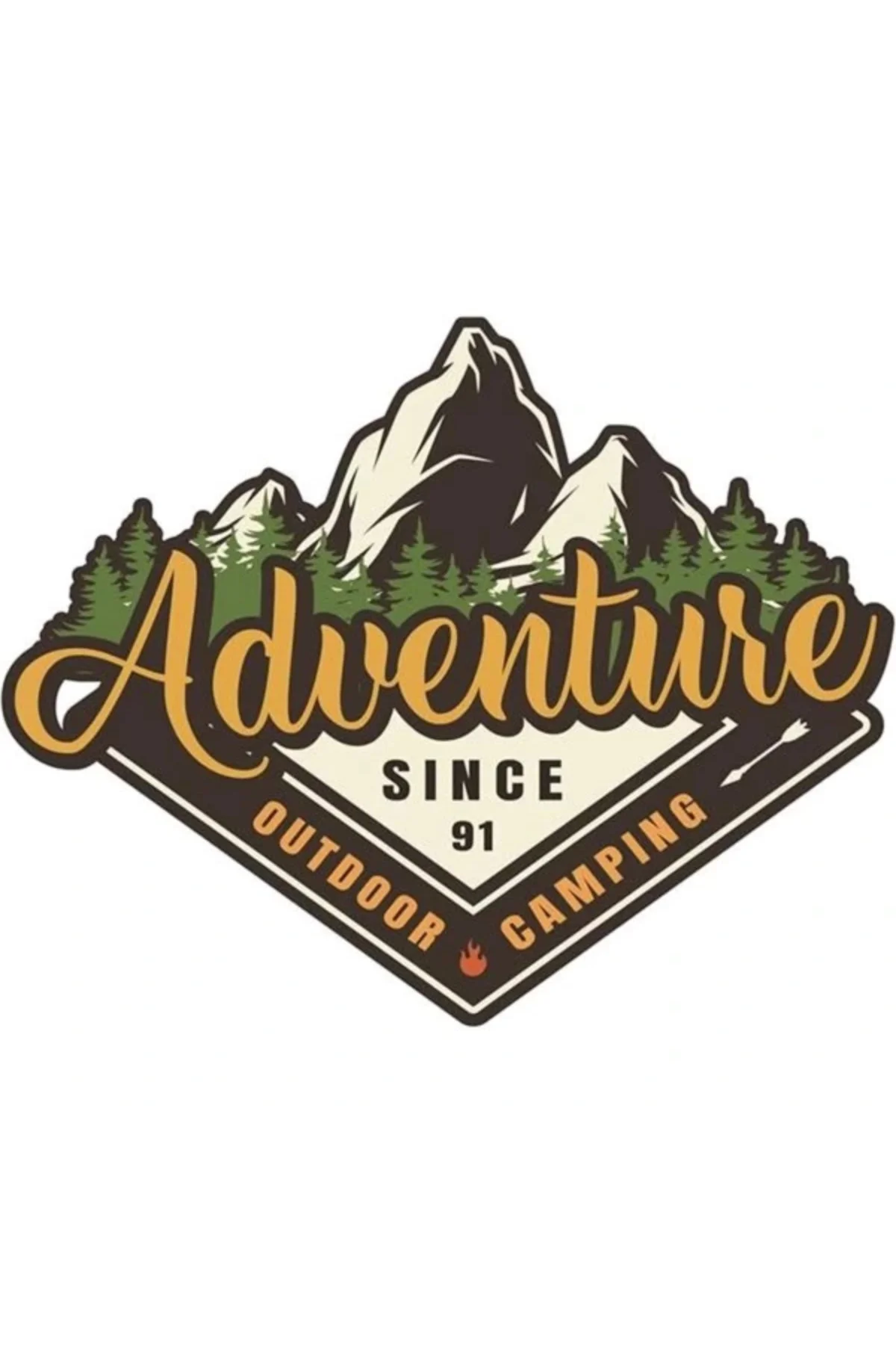 Off Road Camping Adventure Sticker Off Road Sticker 10 x 8 cm