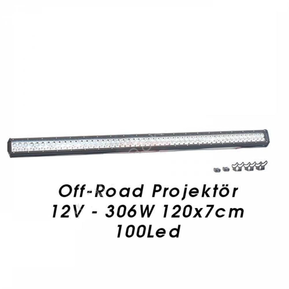 Off-Road Projektör Uyumlu 12V 306W 120X7Cm 100Led 4203262 Off-Road Projektör Uyumlu 12V 306W 120X7Cm 100Led 4203262