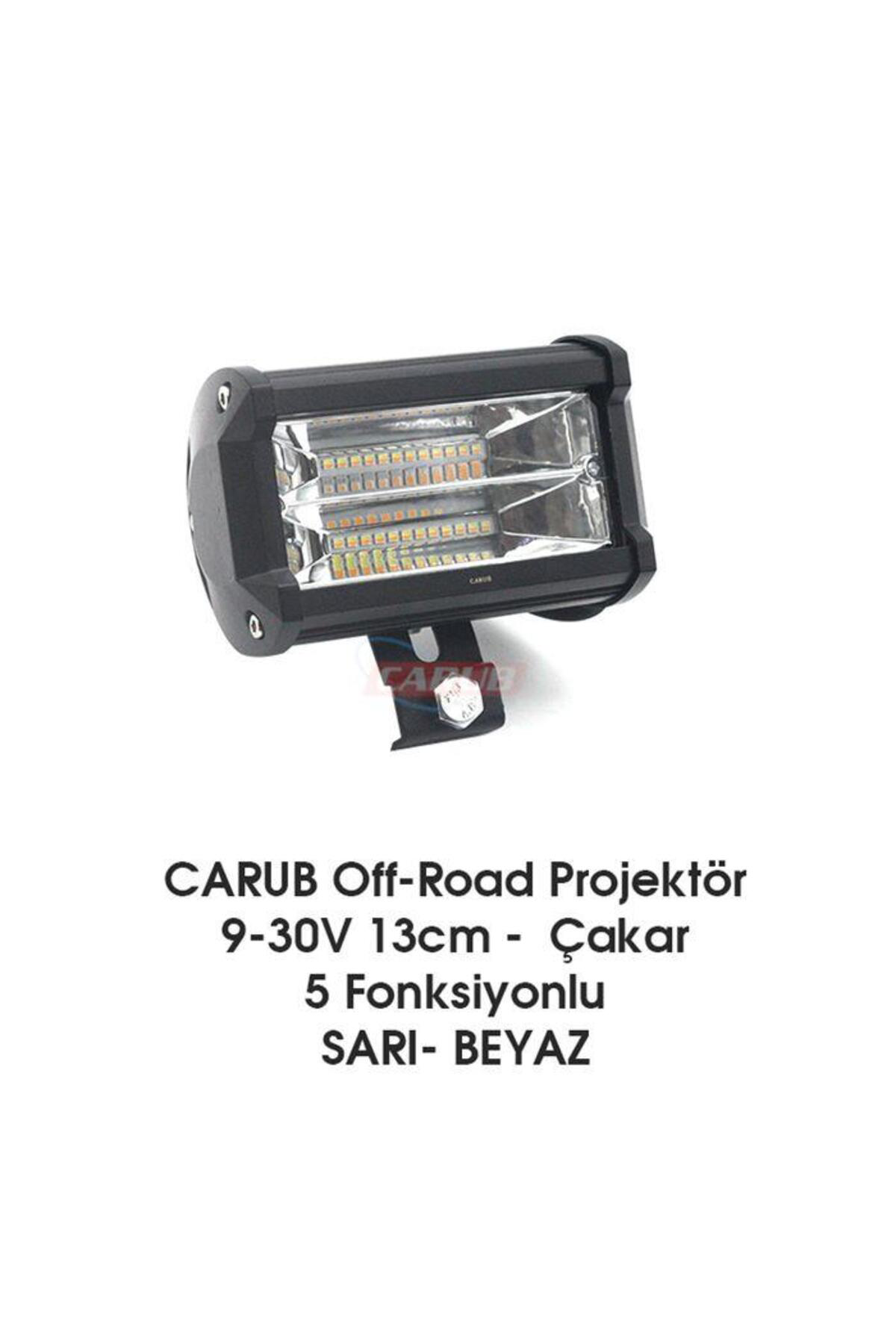 Off Road Projektör Led Lamba 9-30v 13cm Çakarlı Sarı + Beyaz Off Road Projektör Led Lamba 9-30v 13cm Çakarlı Sarı + Beyaz
