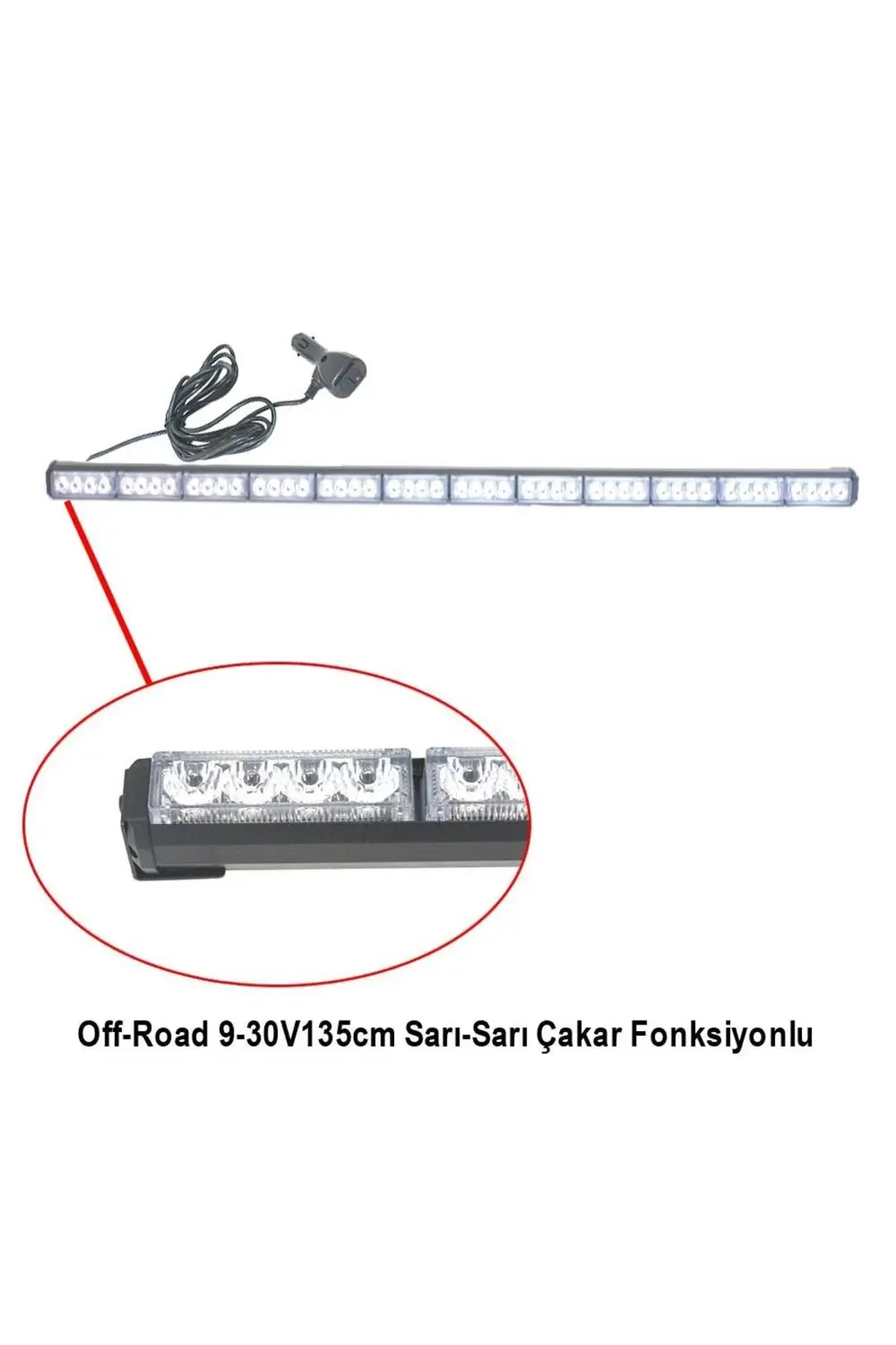 Off Road Tepe Lambası Sarı Sarı 135cm 7 Fonskiyonlu