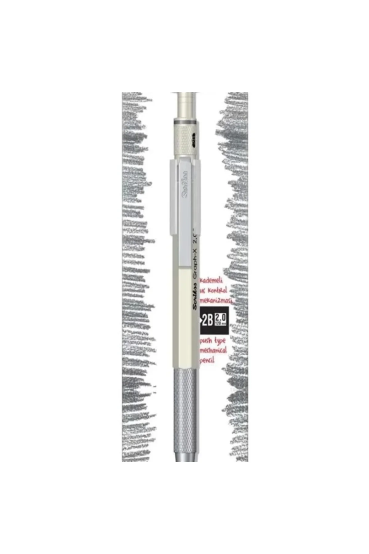 Office Graphx Mekanik Kurşun Kalem Beyaz 2 Mm