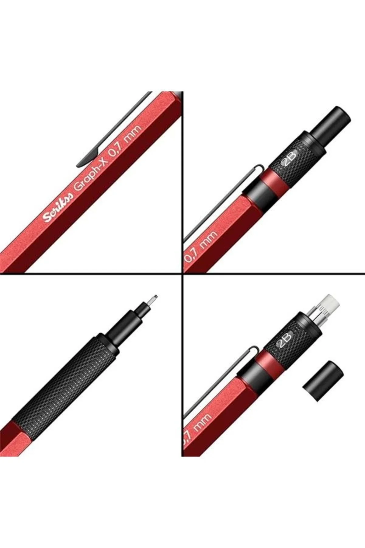 Office Graphx Versatil Kalem 0.7 Mm Kırmızı