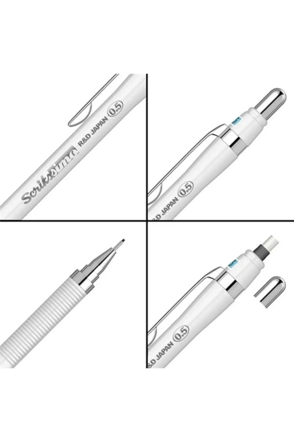 Office Simo Mekanik Kurşun Kalem Beyaz 0.5 Mm