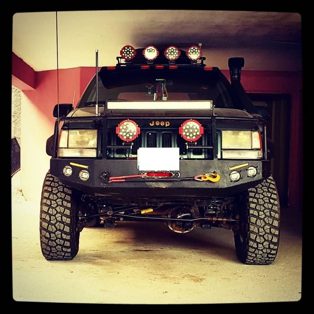 Offroad Sis Uyumlu Lambası 17 Power Ledli 51W Kırmızı Çerçeve Tak