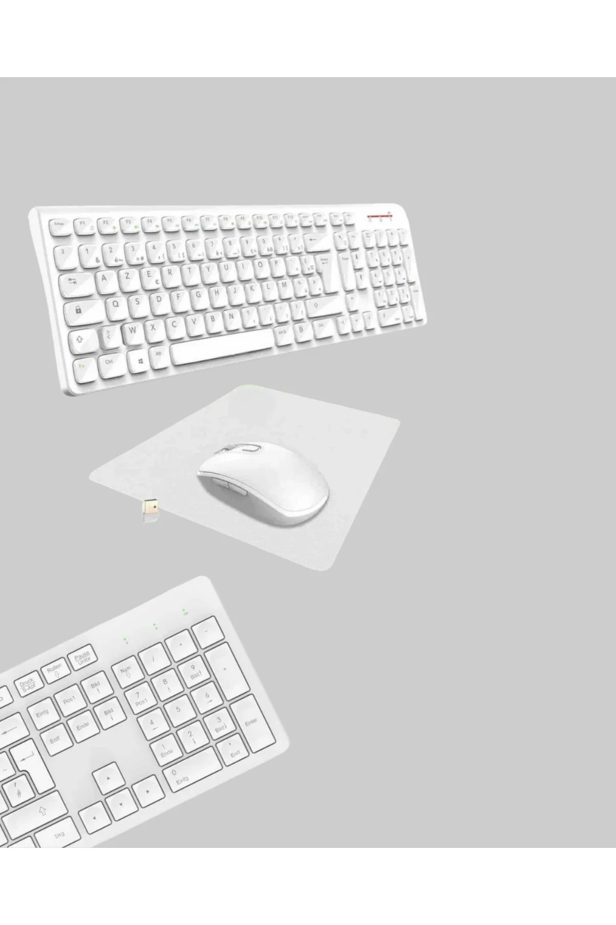 Ofis ve Ev Kullanımı İçin Kablosuz Klavye Fare Seti - Ergonomik v