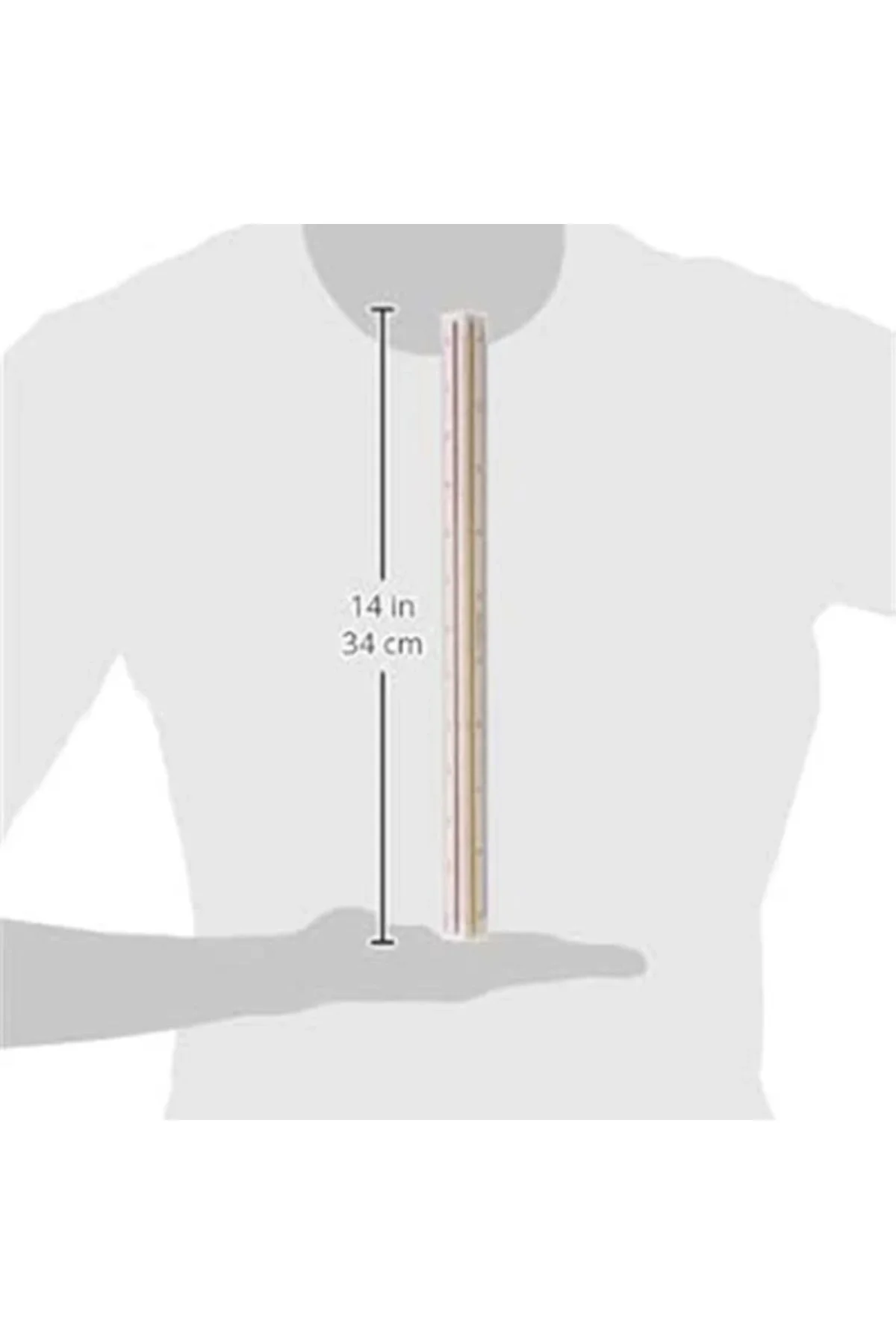Ofis ve Kirtasiye 240014 Ölçek Cetveli, 30 cm