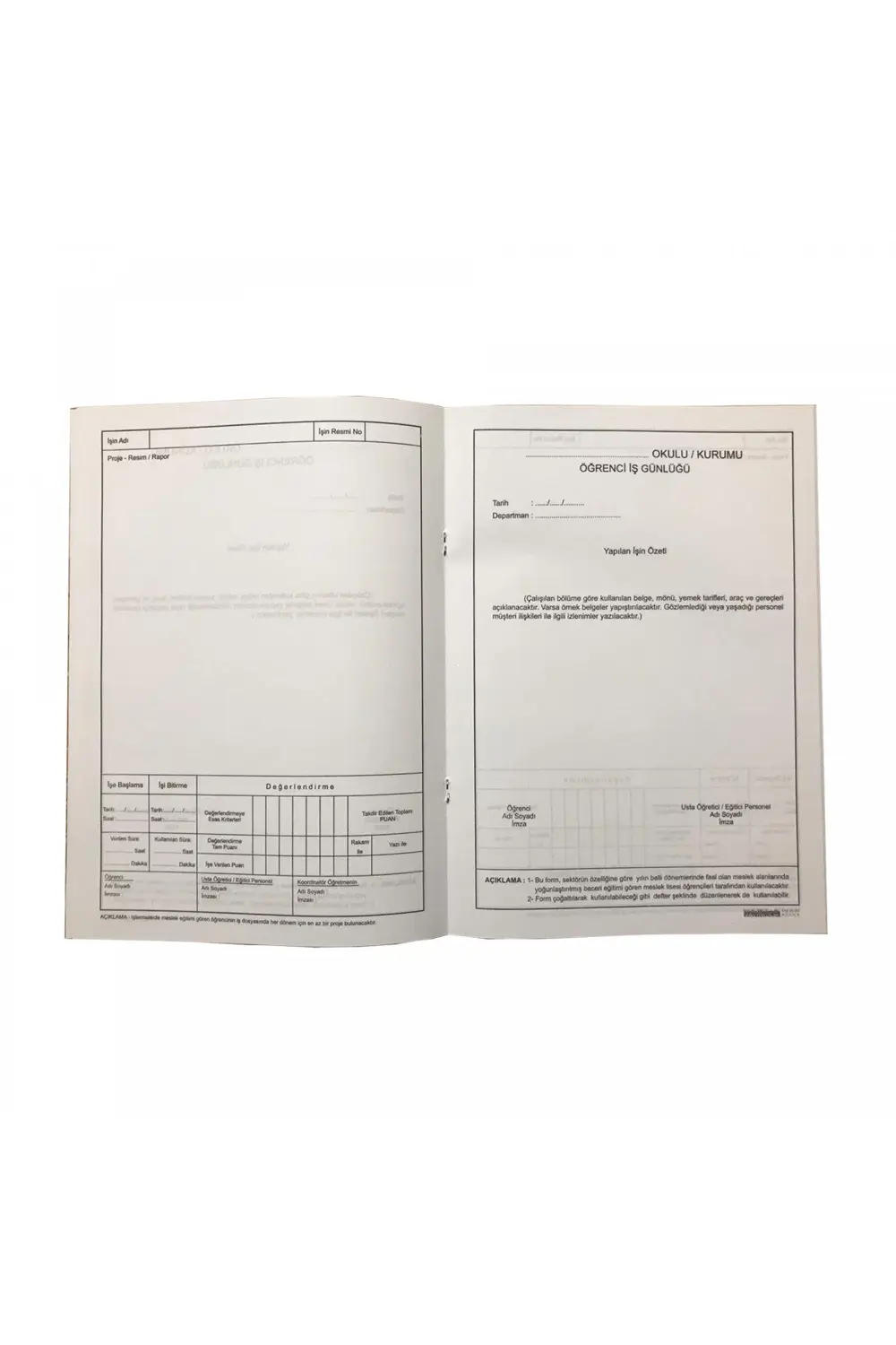 Öğrenci Staj Dosyası