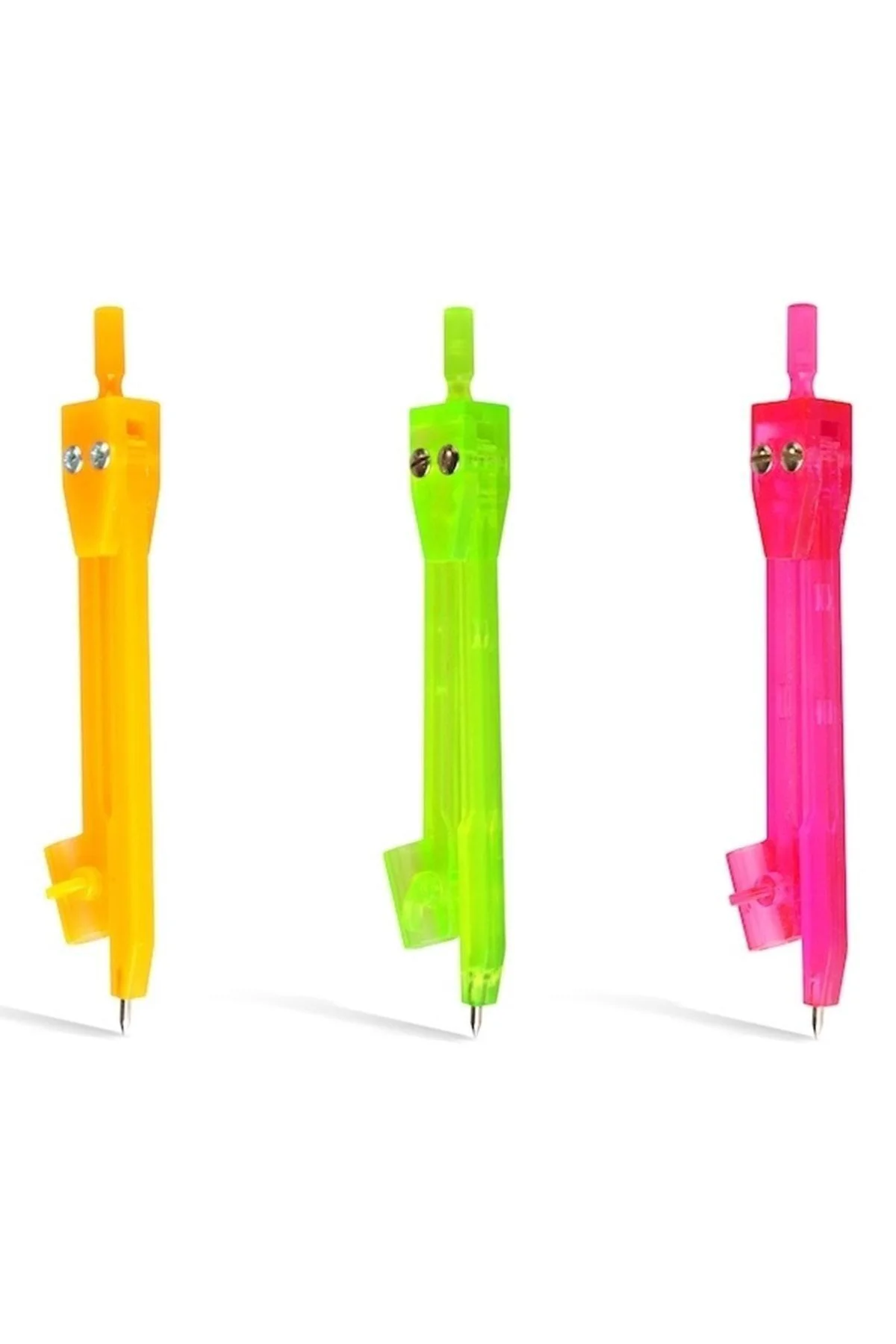 Öğrenci Tipi Plastik Pergel Neon Renkler 0882 Öğrenci Tipi Plastik Pergel Neon Renkler 0882
