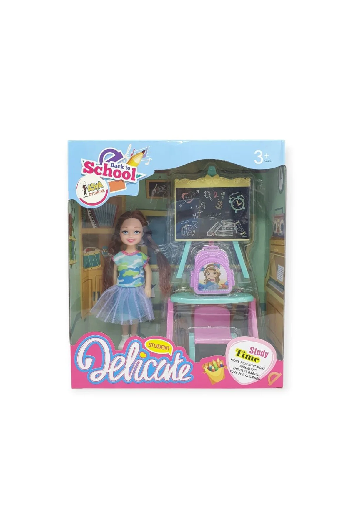 Öğrenme Zamanı - Okul Oyun Seti - A8-21 - Esmer (Lisinya)