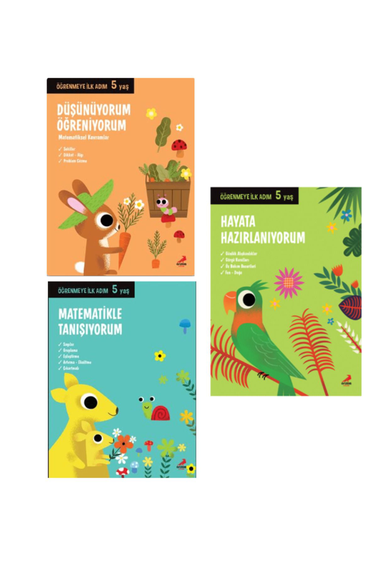 Erdem Çocuk Öğrenmeye İlk Adım 5 Yaş Serisi 3 Kitap