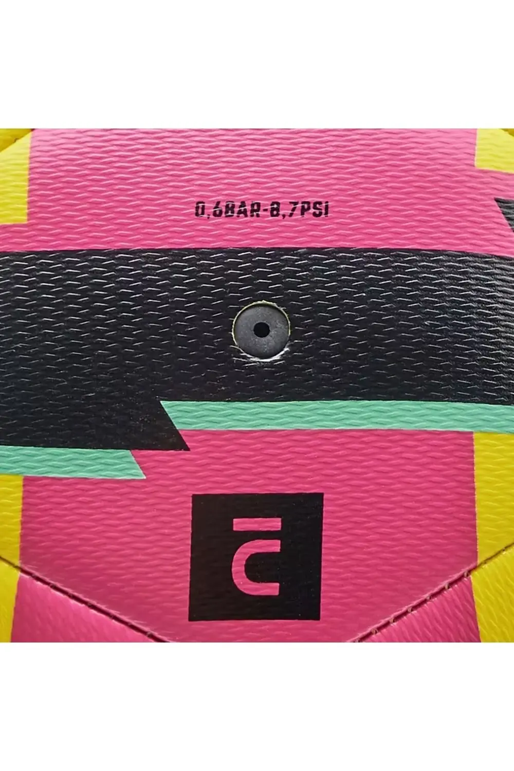 Öğretici Futbol Topu - 5 Numara - Sarı / Pembe - Learning Ball