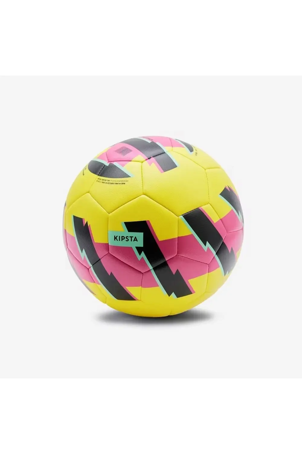 Öğretici Futbol Topu - 5 Numara - Sarı / Pembe - Learning Ball