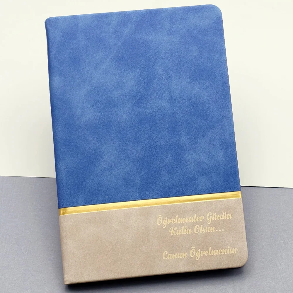 Öğretmene Özel Hediyelik Defter Mavi Öğretmene Özel Hediyelik Defter Mavi